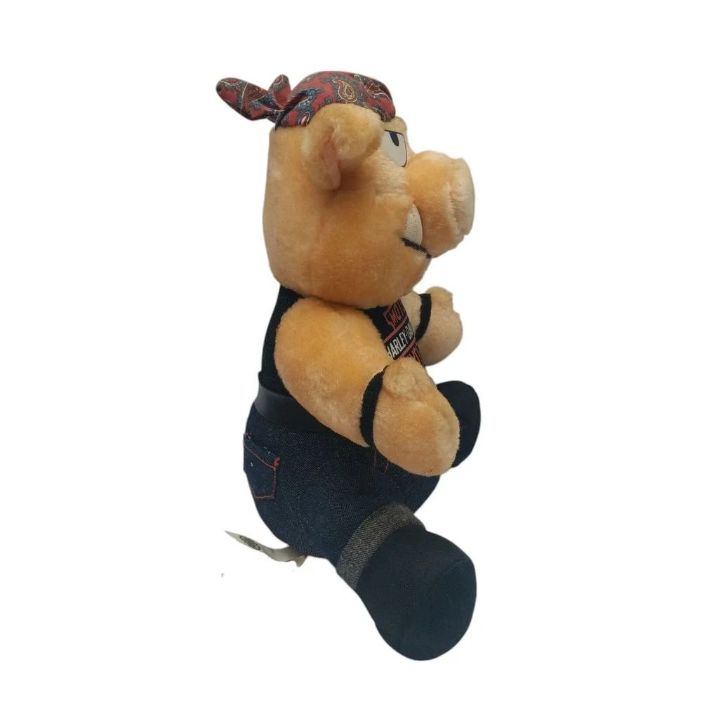 VTG Harley Davidson 1998 Pig Biker Hog Stuffed Animal ‎ 10